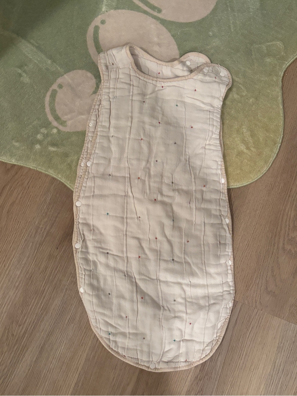 Cream Quilted Kids Sleep Sack — Made in Japan